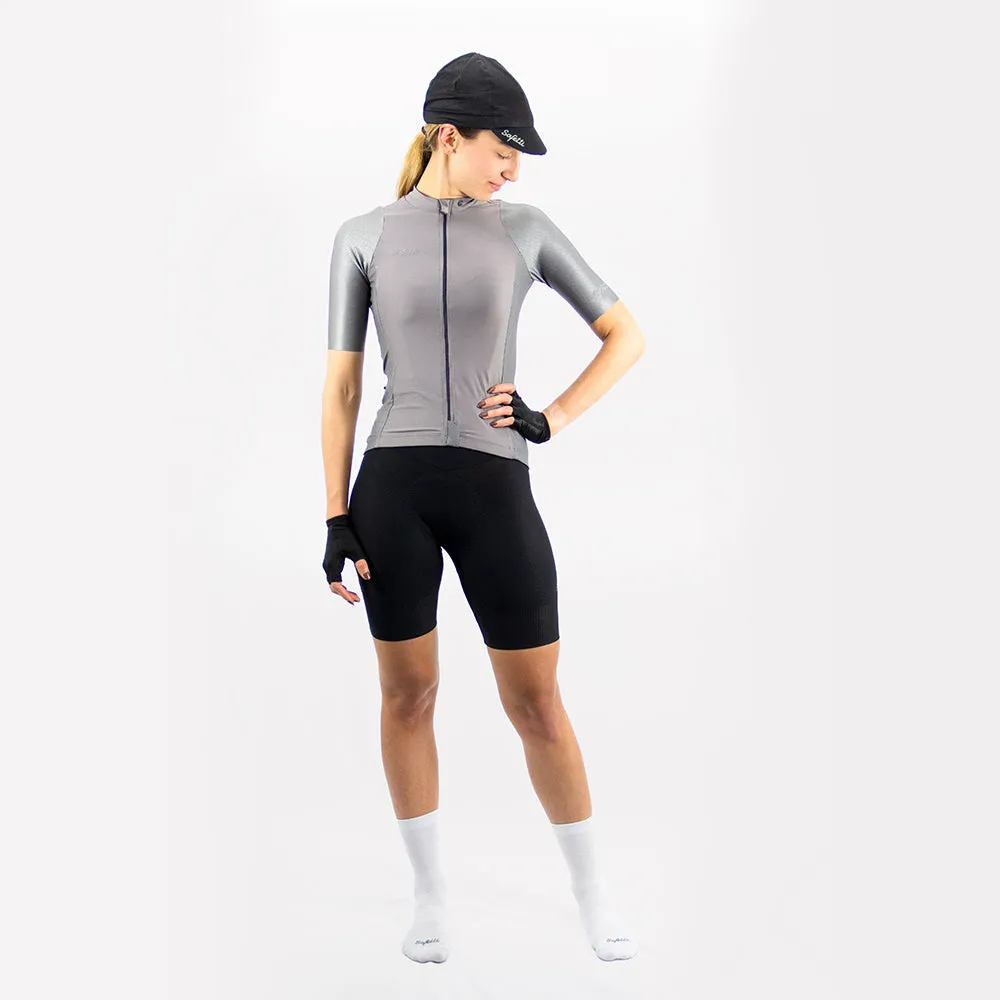 Speed - Essenziale Griggio - Short Sleeve Jersey. Women