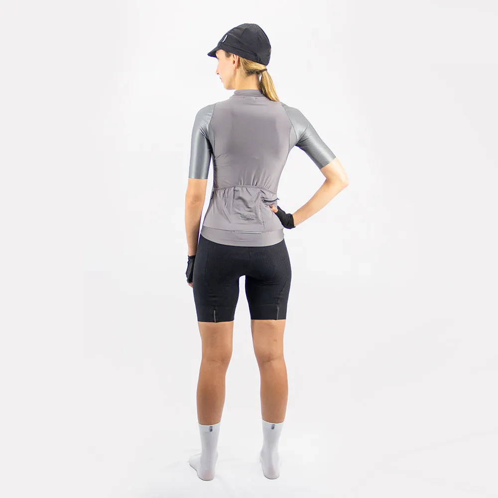 Speed - Essenziale Griggio - Short Sleeve Jersey. Women