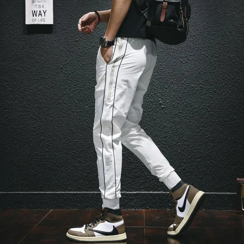 Sport Casual Pants Men - Lightweight Joggers with Fashionable Side Stripe, Perfect for Gym and Casual Wear