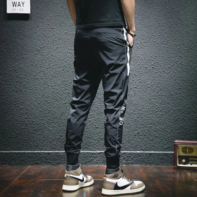 Sport Casual Pants Men - Lightweight Joggers with Fashionable Side Stripe, Perfect for Gym and Casual Wear