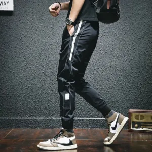 Sport Casual Pants Men - Lightweight Joggers with Fashionable Side Stripe, Perfect for Gym and Casual Wear