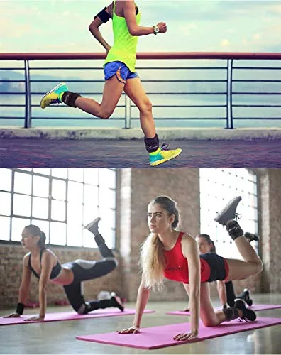 Sportneer Men, Women and Kids Adjustable Ankle Weights Wrist Straps Ideal for Fitness, Walking, Running, Jogging, Exercise, Gym, Workout (0.23-0.9Kg for Each) -2 Pack