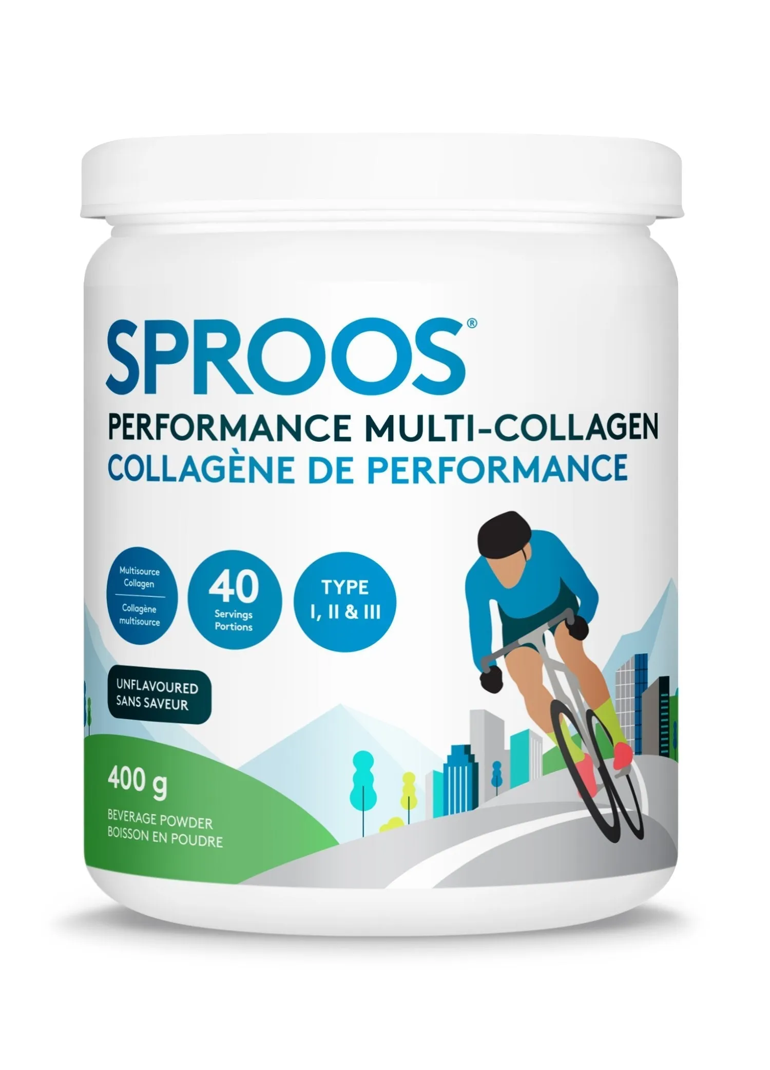 Sproos Performance Multi-Collagen - Unflavoured (400 g)