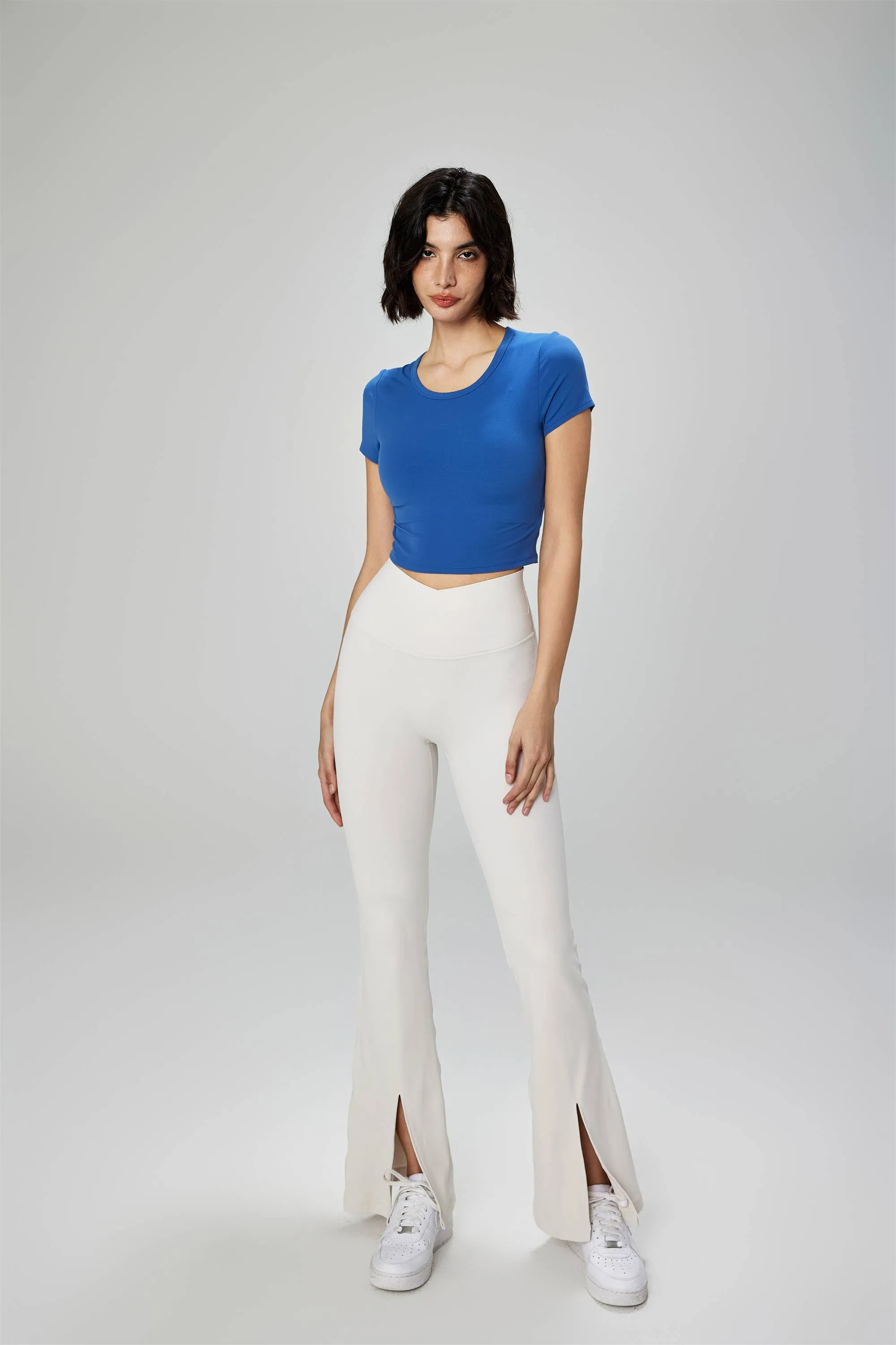 Stella Lycra® Crew Neck Active Crop Top