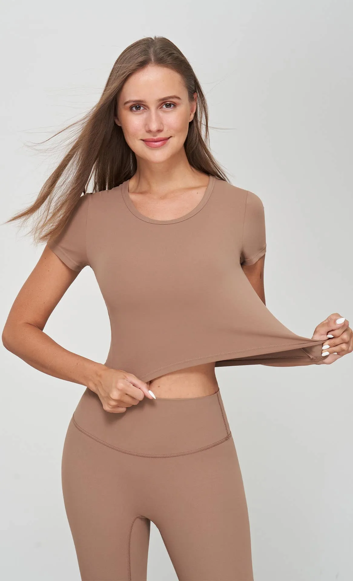 Stella Lycra® Crew Neck Active Crop Top