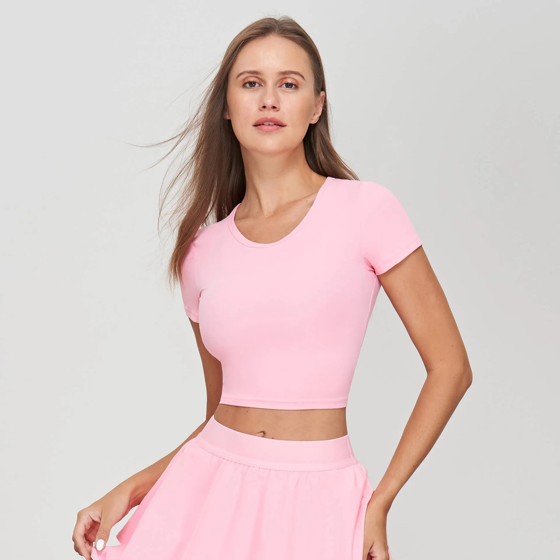 Stella Lycra® Crew Neck Active Crop Top