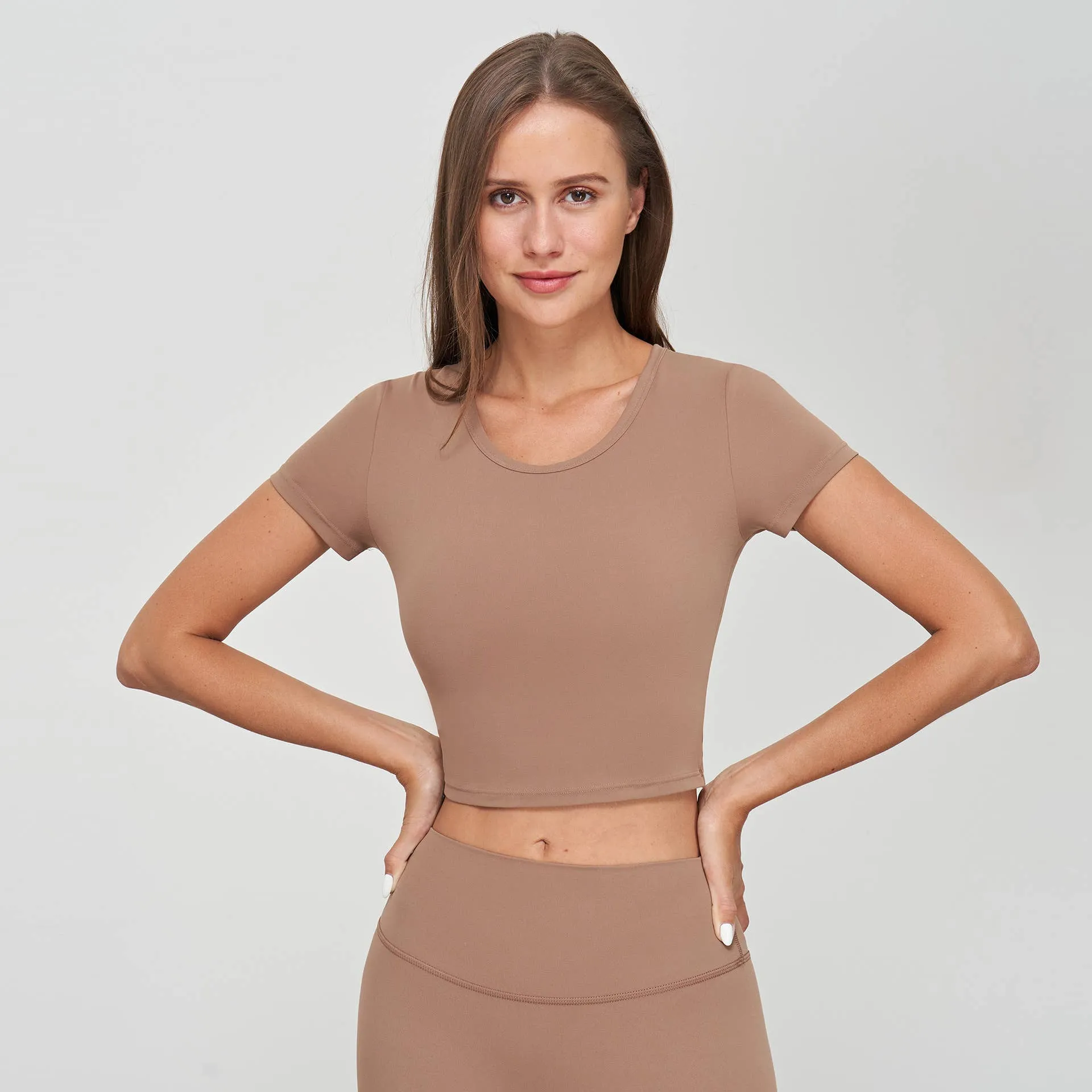 Stella Lycra® Crew Neck Active Crop Top