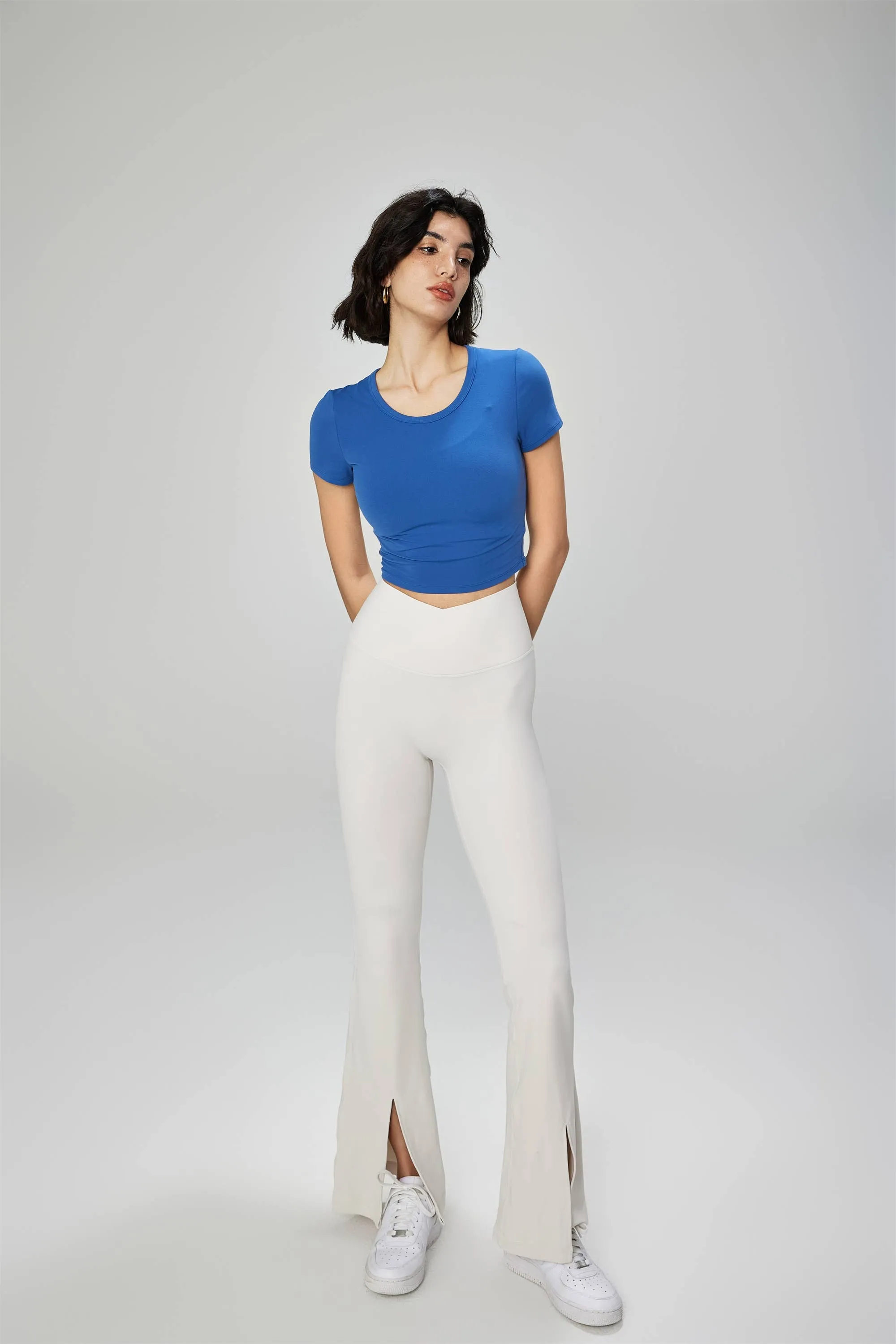 Stella Lycra® Crew Neck Active Crop Top