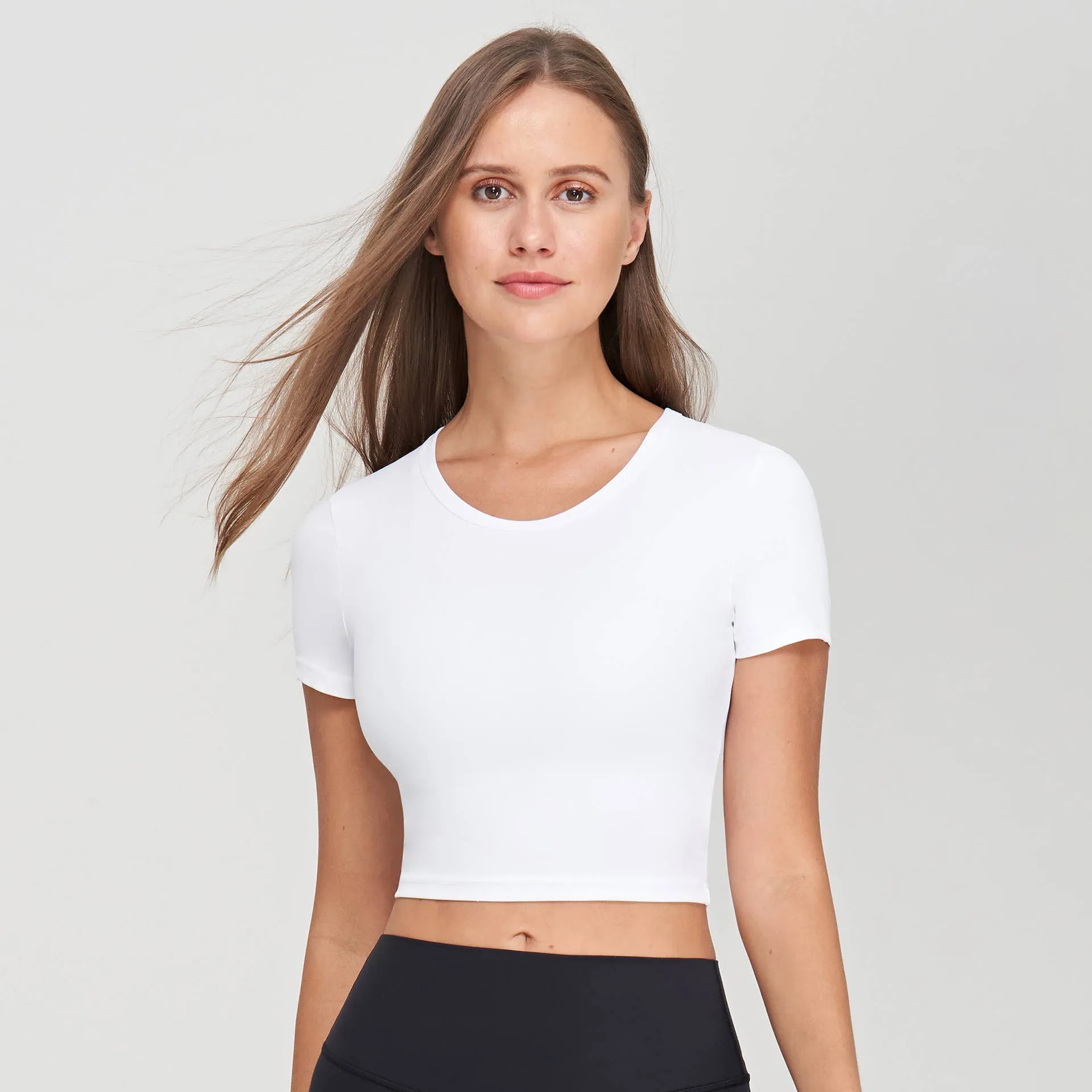 Stella Lycra® Crew Neck Active Crop Top