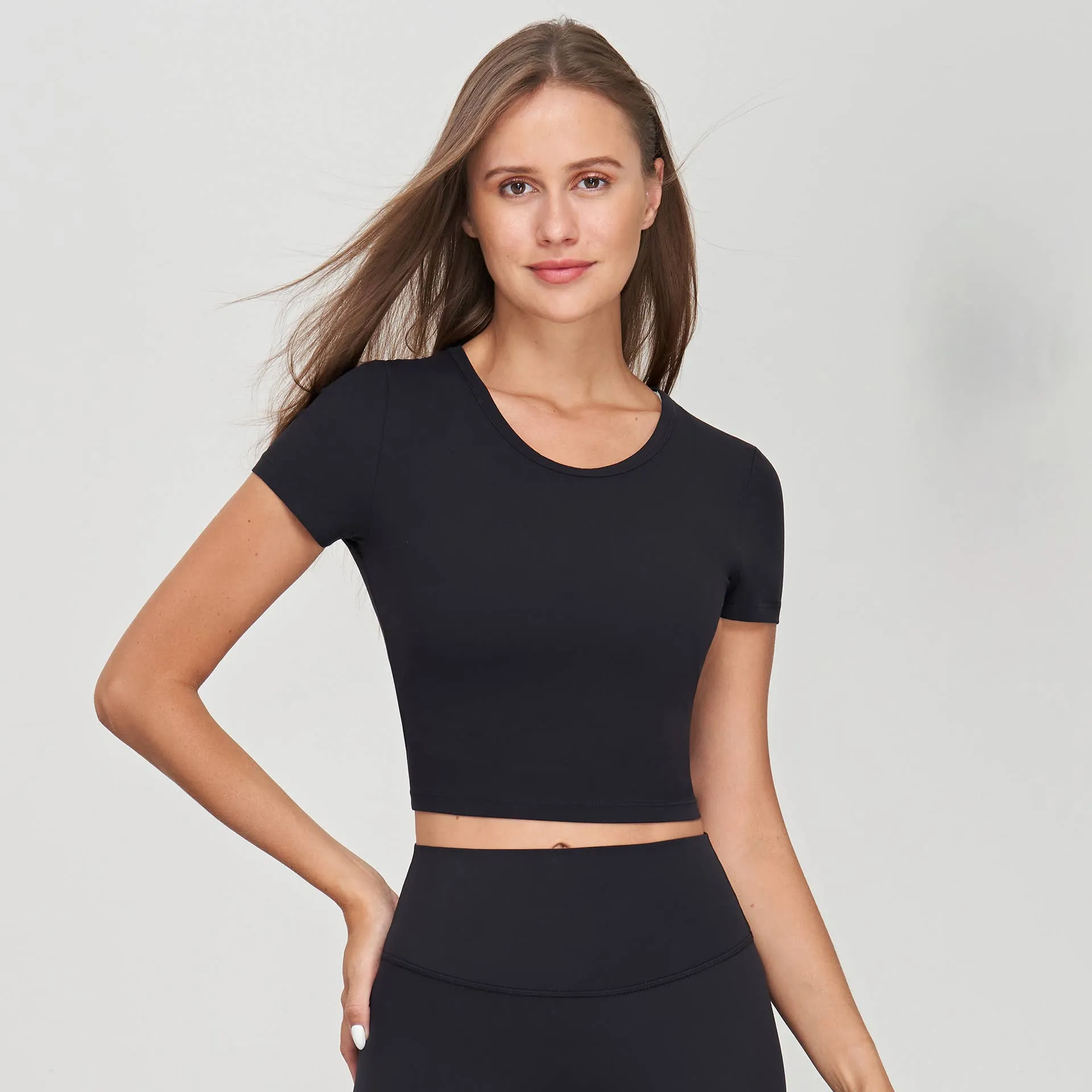 Stella Lycra® Crew Neck Active Crop Top