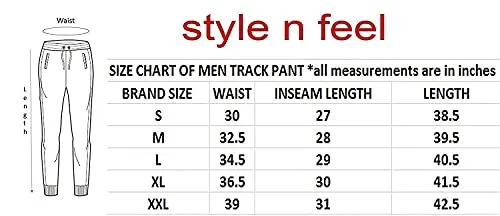 Style n feel Men's Cotton Track Pants,Joggers,Lounge Pants,Lounge Bottoms,Lower,Pajamas for Gyming/Exercise/Jogging/Running & Sports wear Regular Wear for Men(Black)