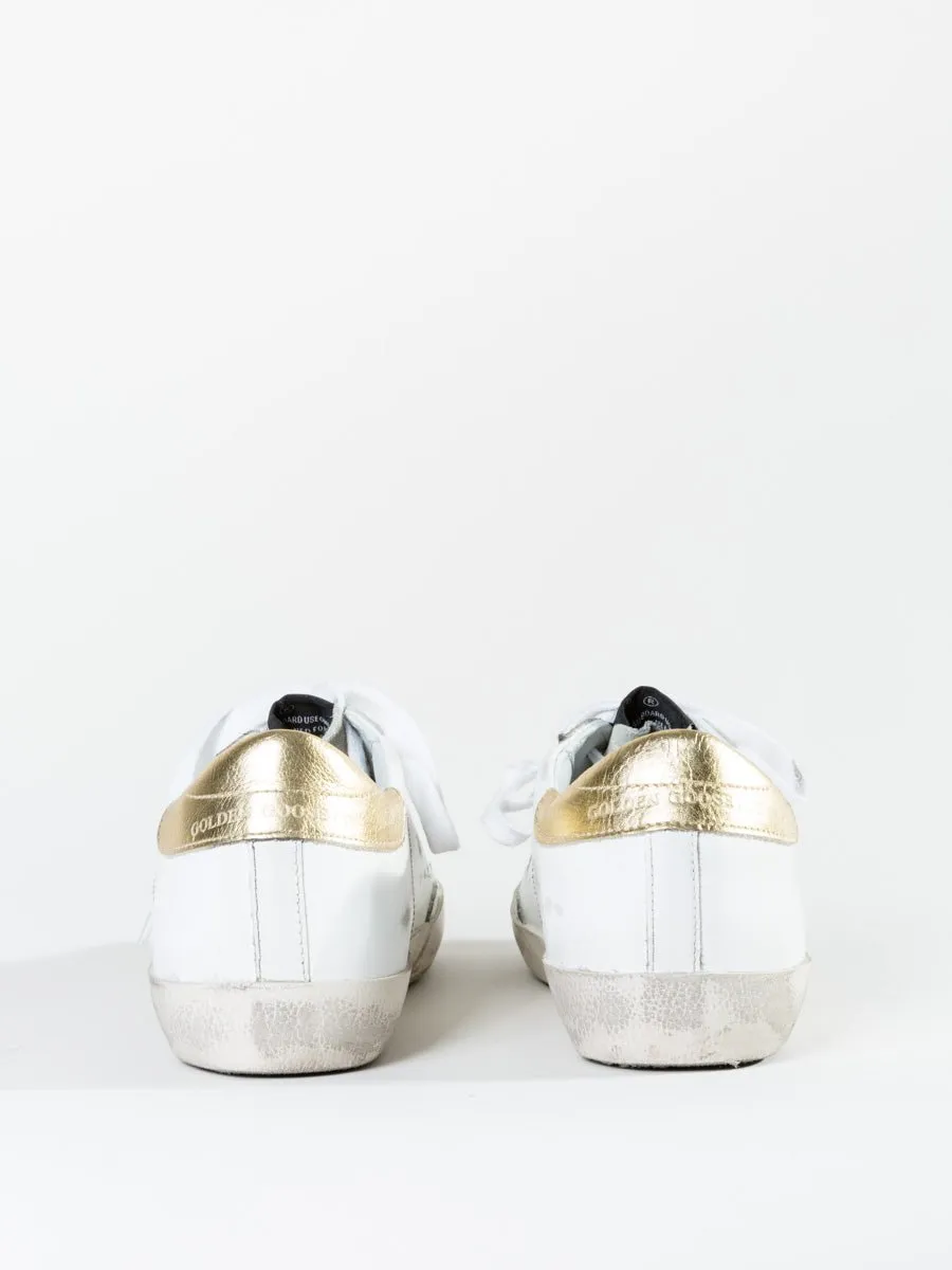 superstar sneaker - white gold/pink