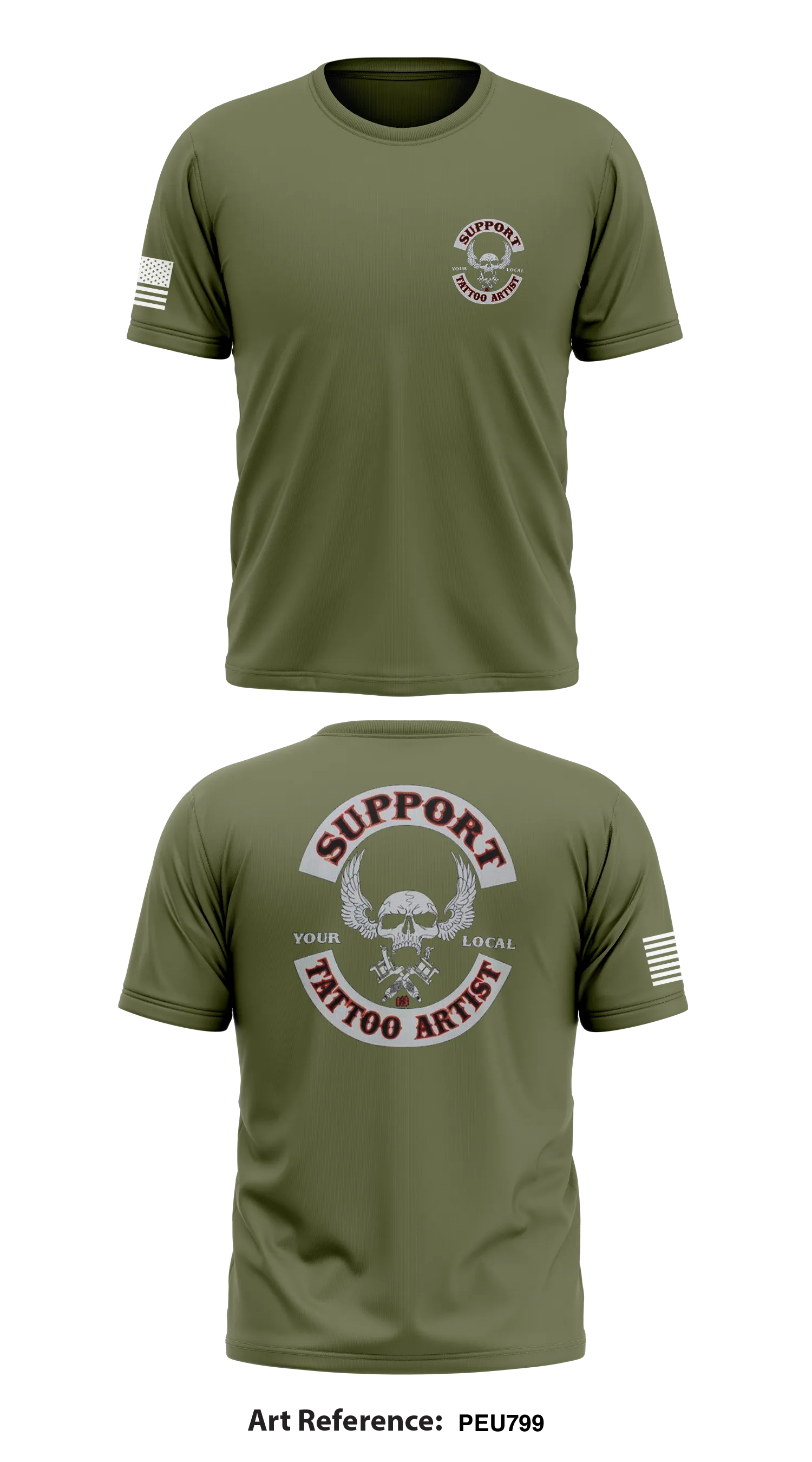 Support Tattoo Store 1 Core Men's SS Performance Tee - PEU799