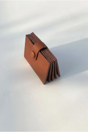 Tanned   I   Expandable Card Case      Burnt Orange  TO/ECC-BO  I Leather Bag