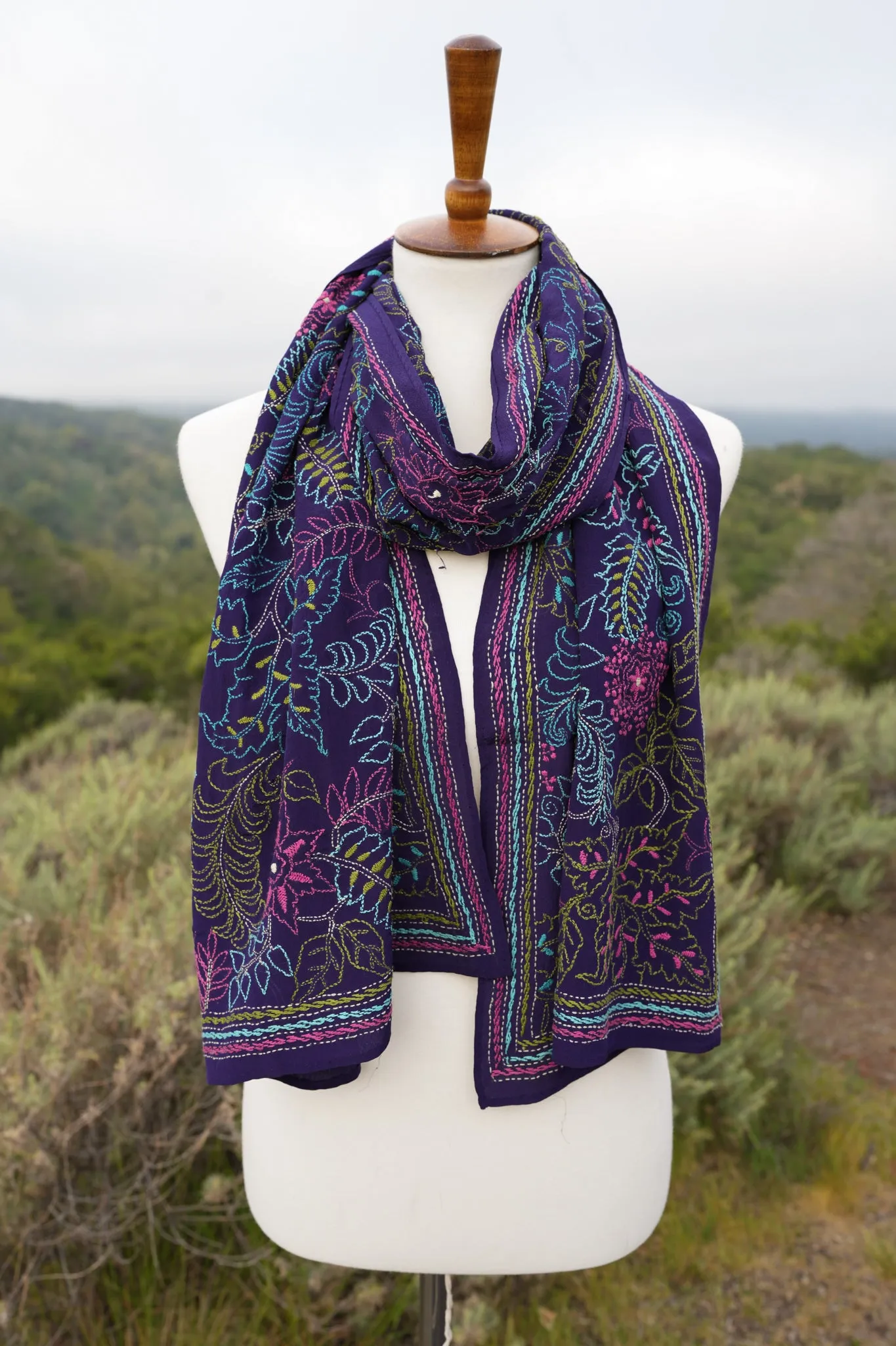 The Hypnotic Kantha Scarf