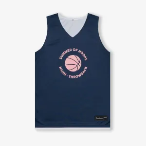 Throwback X Hahn Summer Of Hoops College Reversible Jersey - Petrol/White