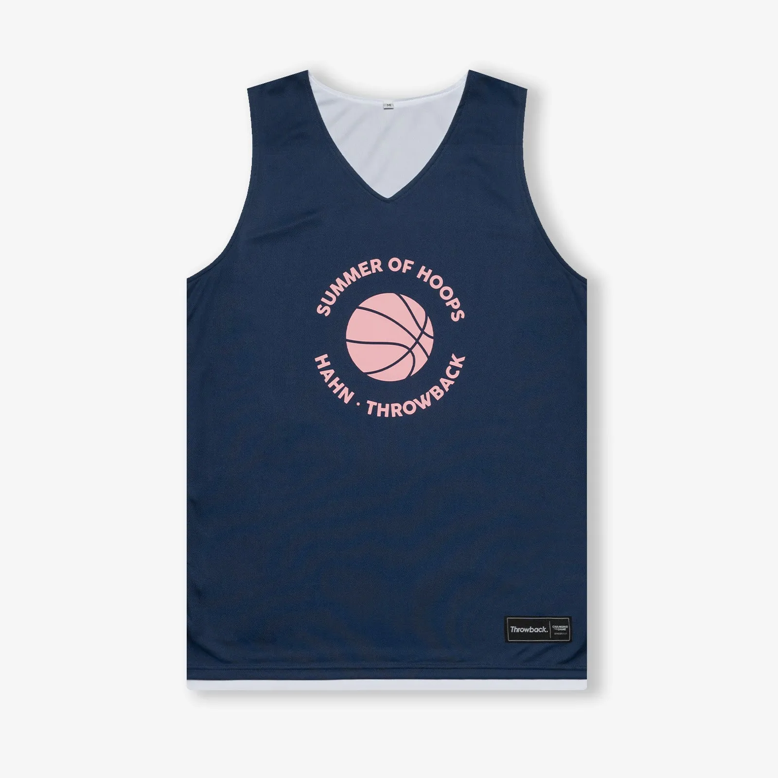 Throwback X Hahn Summer Of Hoops College Reversible Jersey - Petrol/White