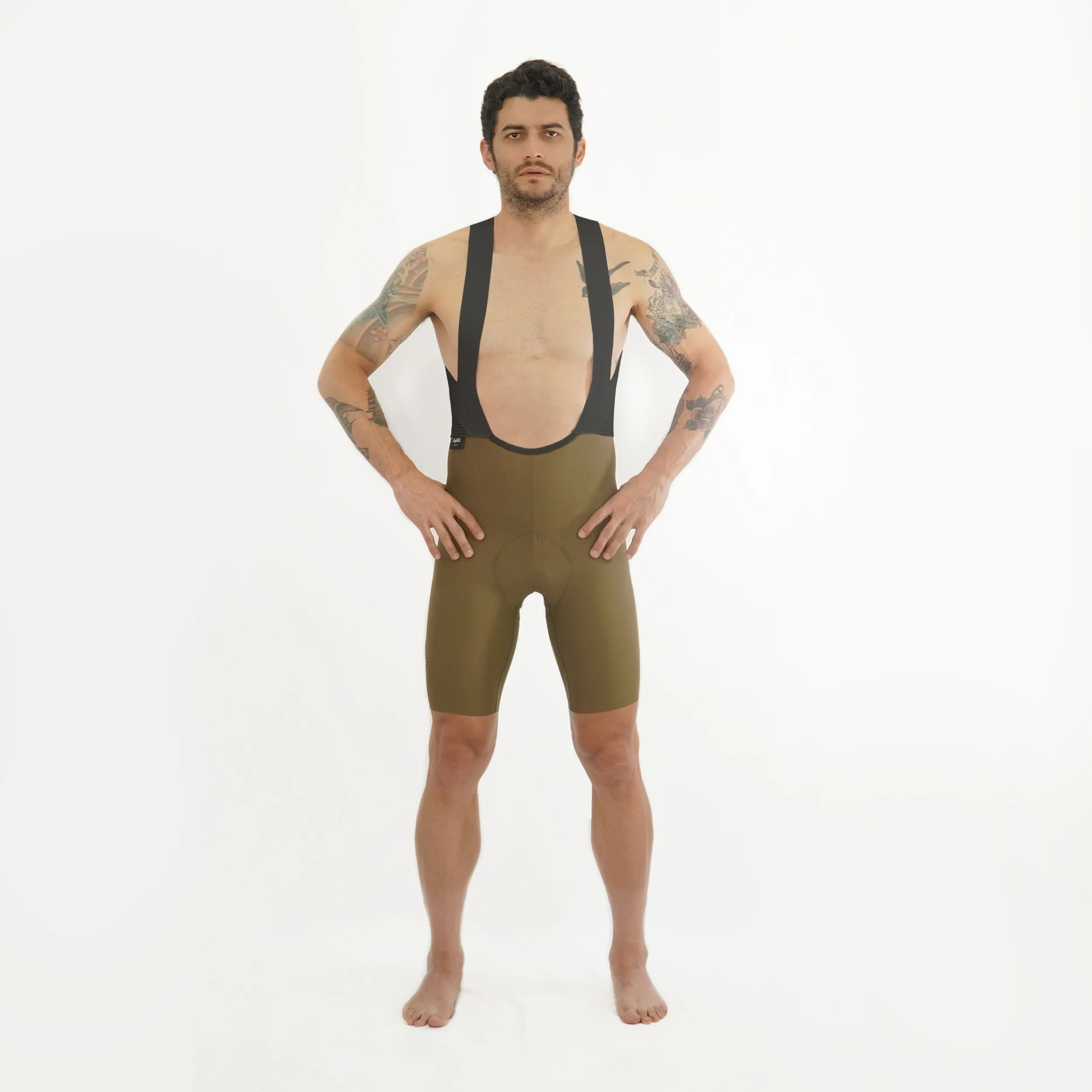 Toscana 2.0 - Oliva Cycling Bib shorts. Men