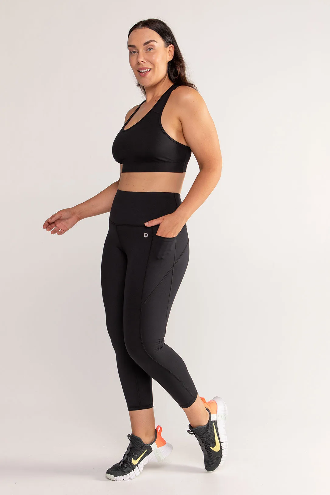 Training Pocket Move 7/8 Length Legging - Black