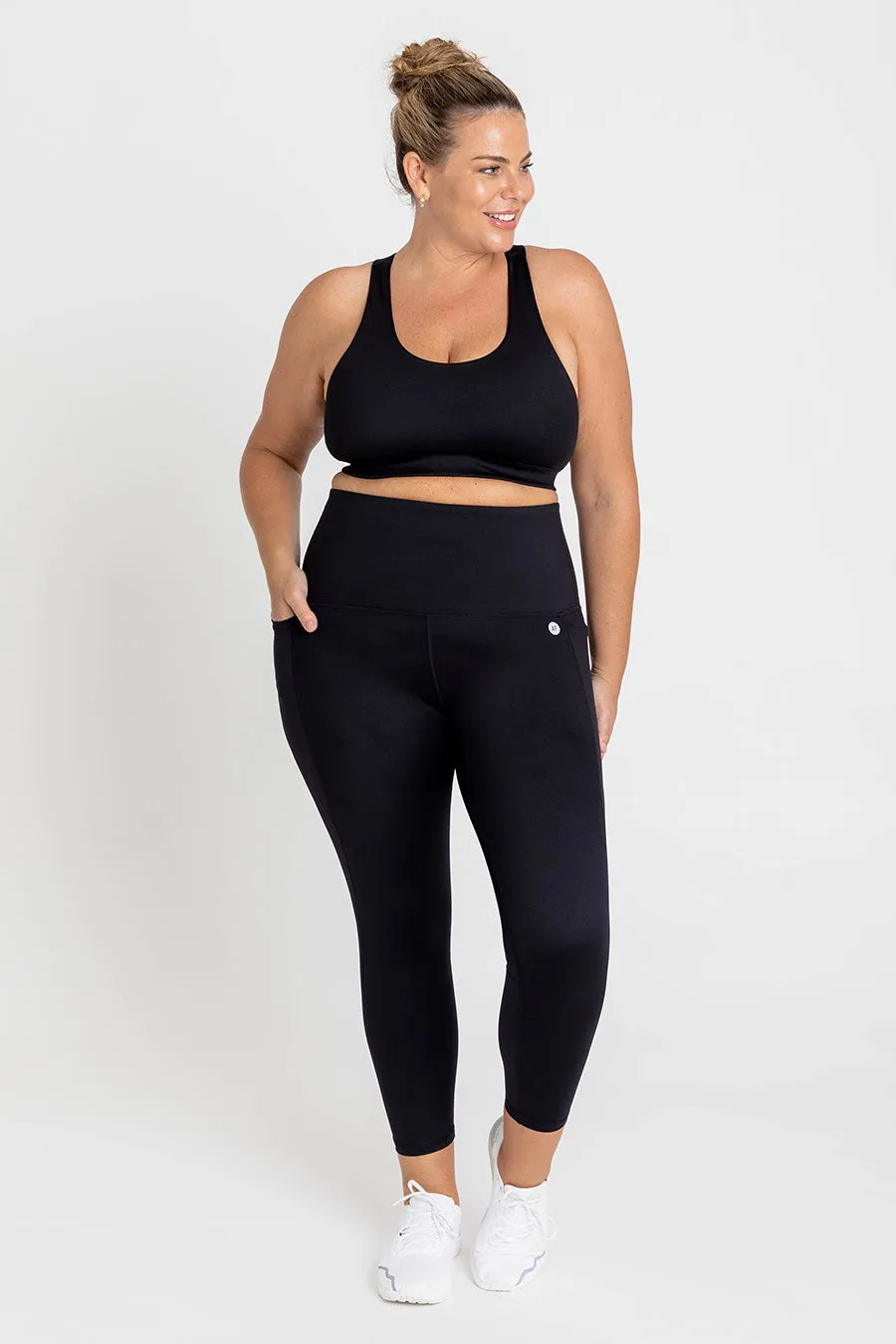 Training Pocket Move 7/8 Length Legging - Black