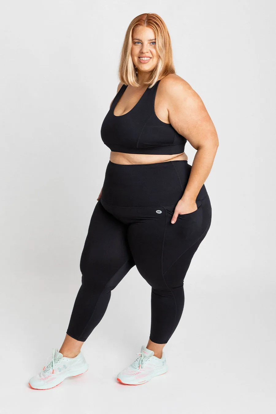 Training Pocket Move 7/8 Length Legging - Black