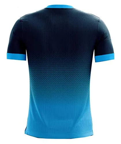 Triumph Men Soccer Jersey Quick Dry Half Sleeve Football Jerseys for Men's Printed Soccer Football Sports Team T-Shirts for Boys Player Polyester Sportswear Football T Shirts Size L SkyBlue