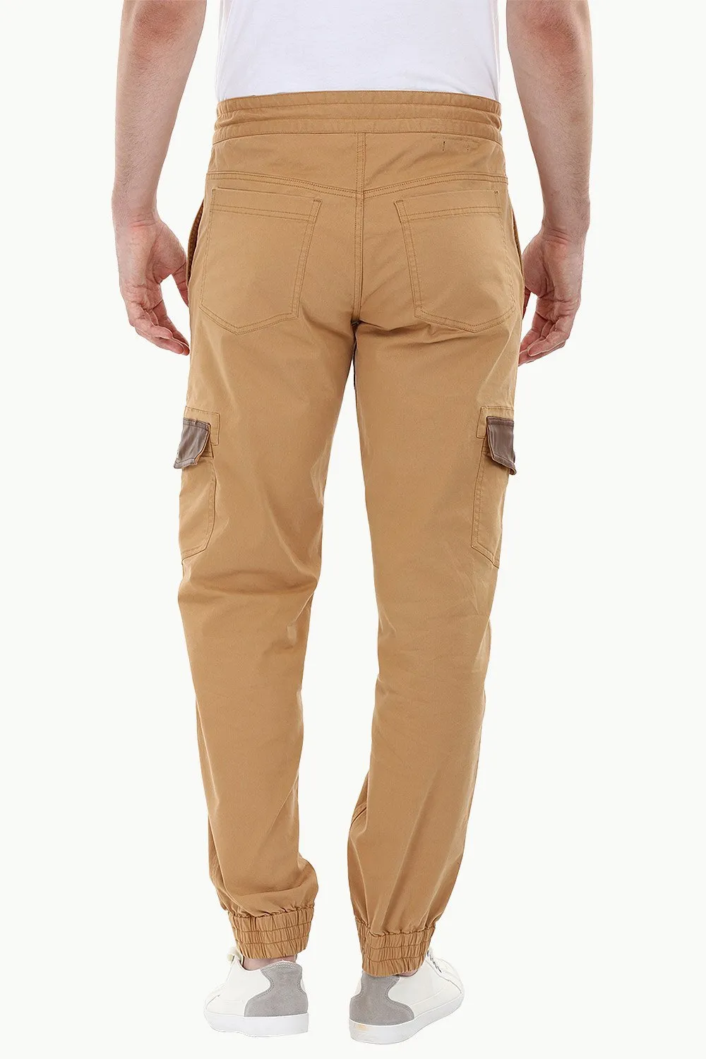 Twill Cargo Cuff Jogger Pants