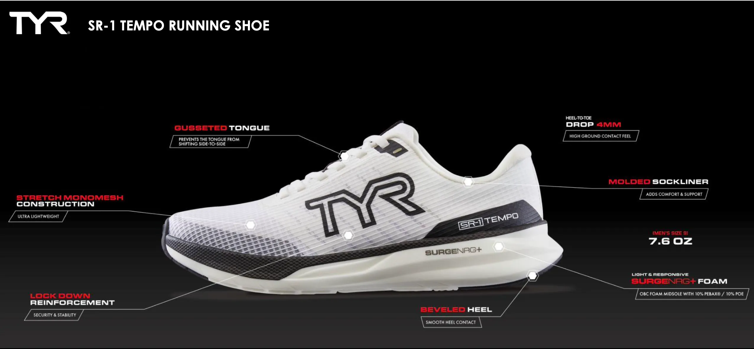 TYR SR-1 108 Tempo Runner