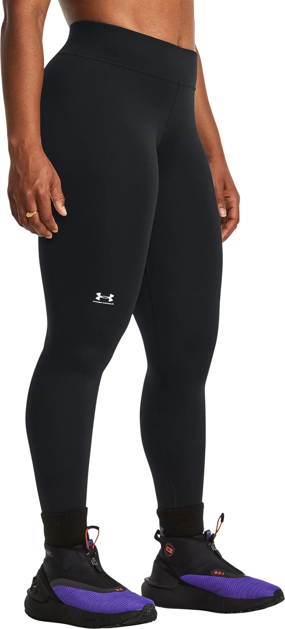 Under Armour ColdGear Womens Long Running Tights - Black