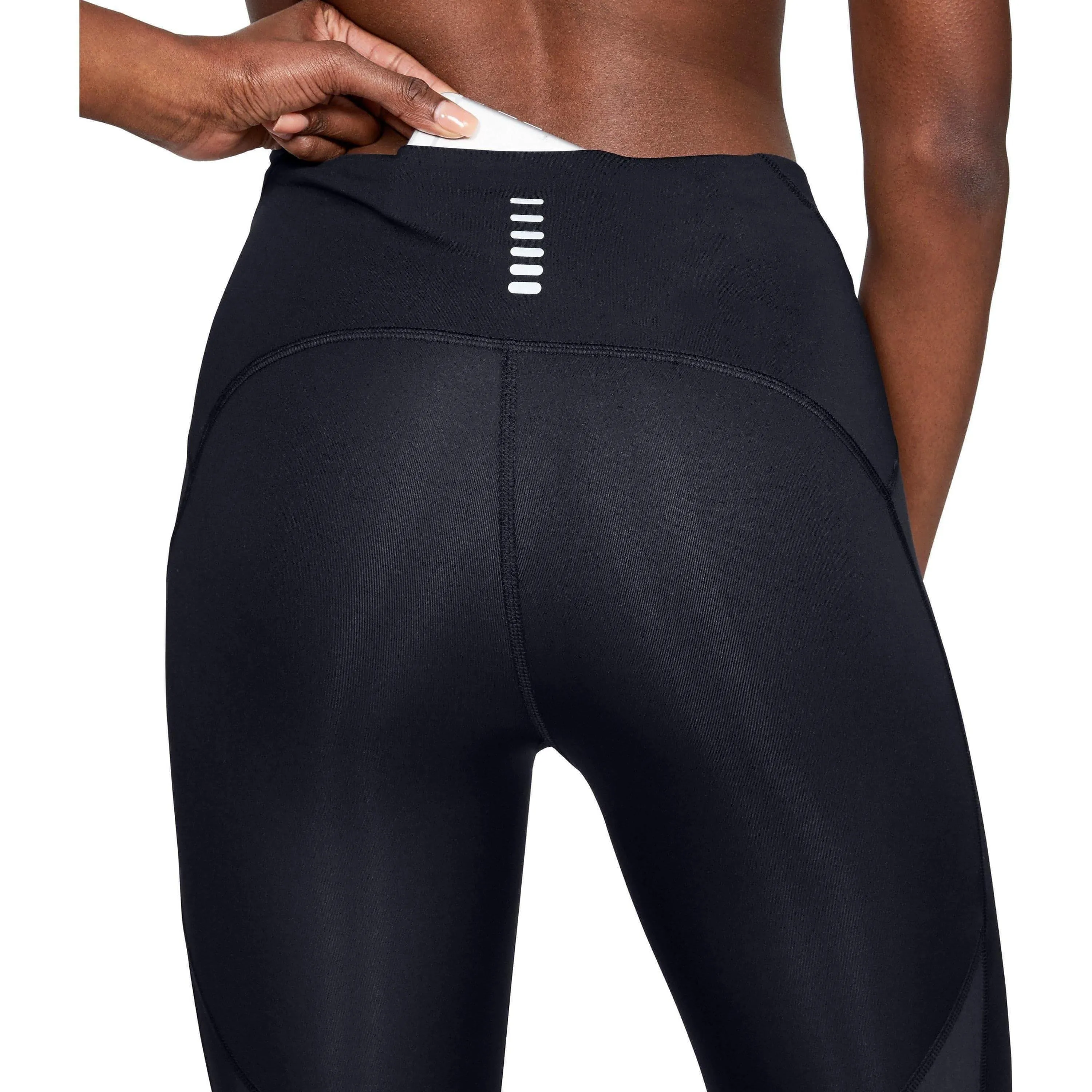 Under Armour Fly Fast Speed Womens 3/4 Capri Running Tights - Black