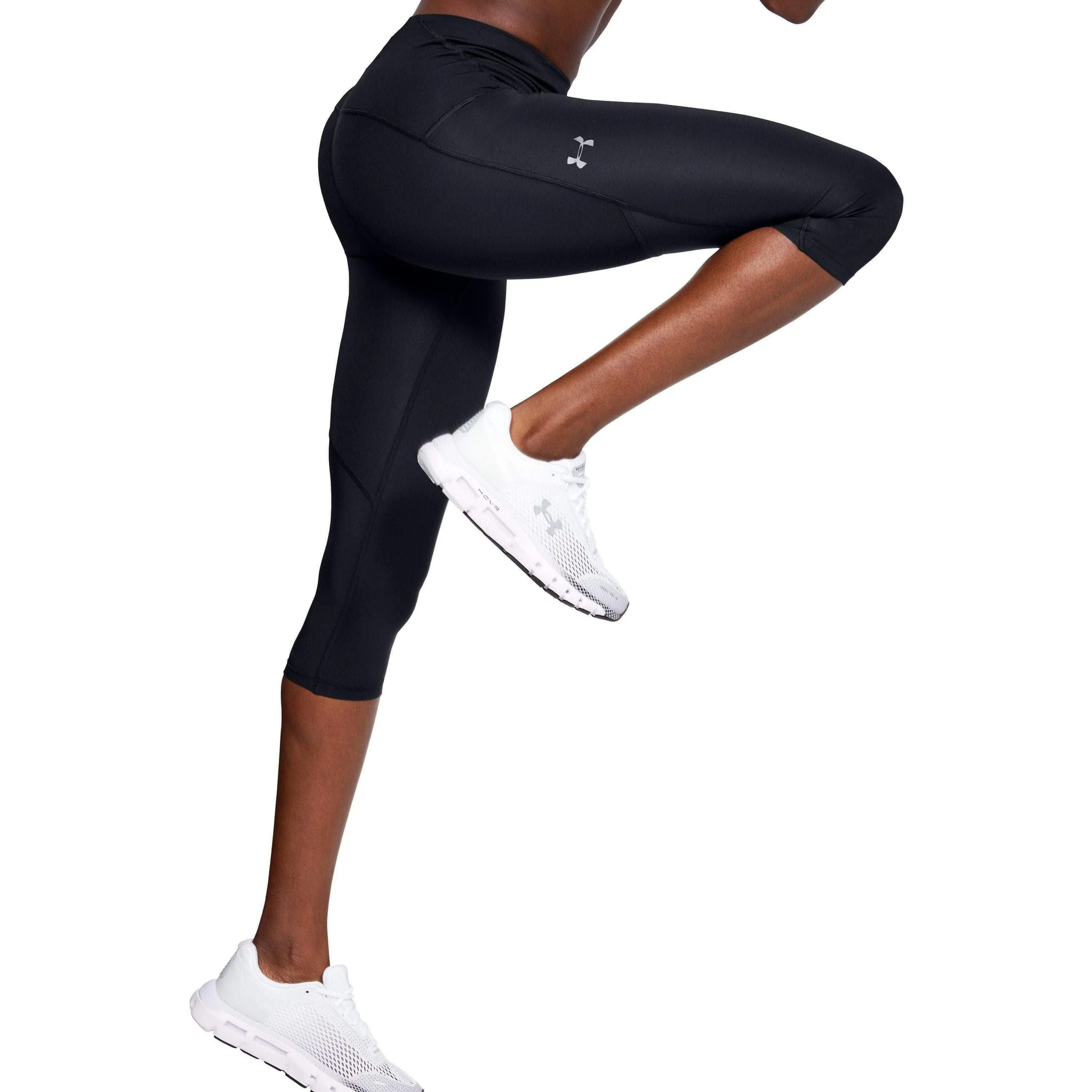 Under Armour Fly Fast Speed Womens 3/4 Capri Running Tights - Black