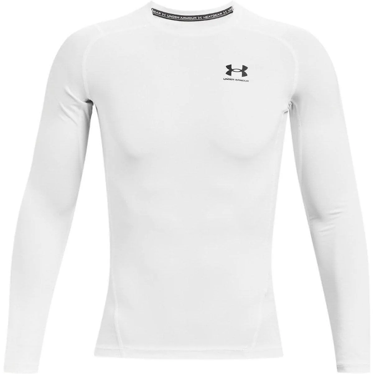 Under Armour HeatGear Armour Long Sleeve Mens Compression Top - White