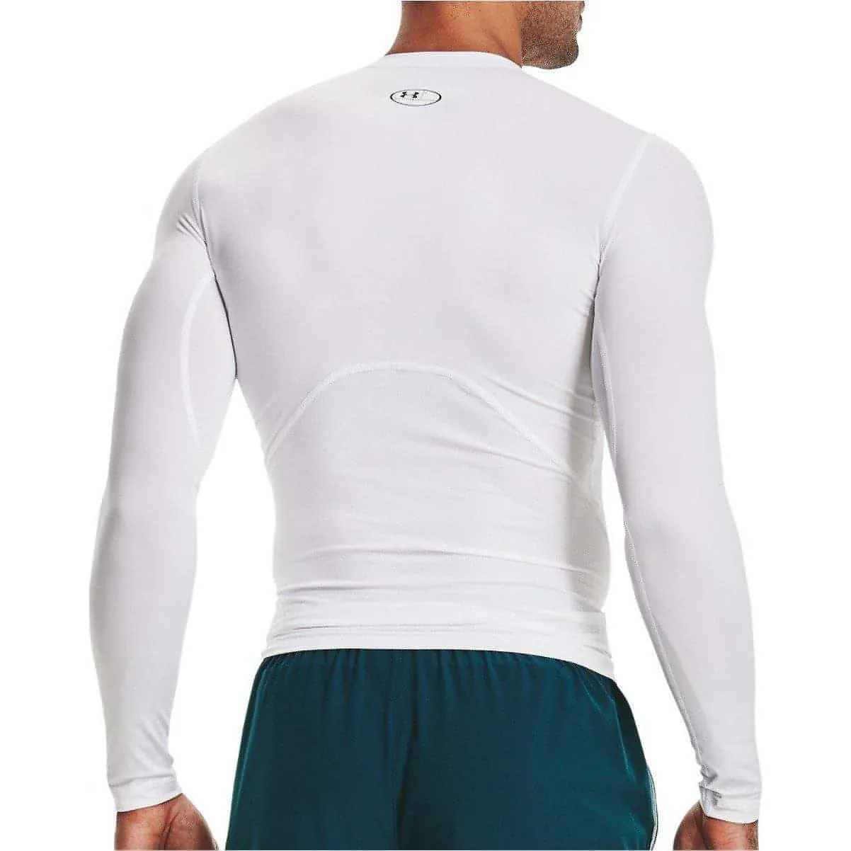 Under Armour HeatGear Armour Long Sleeve Mens Compression Top - White