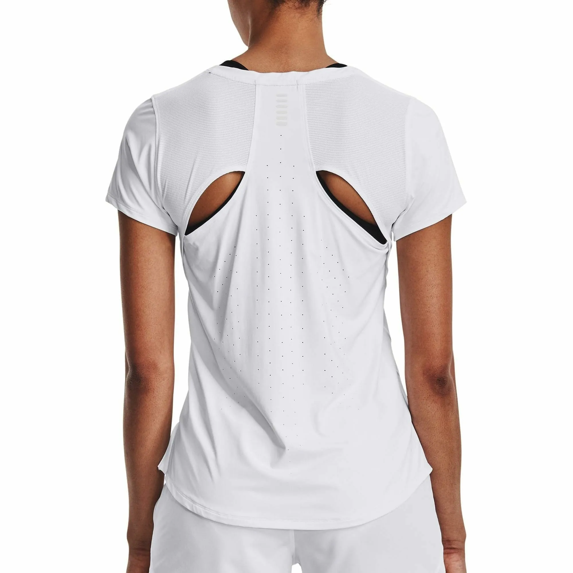 Under Armour Iso-Chill 200 Laser Short Sleeve Womens Running Top - White