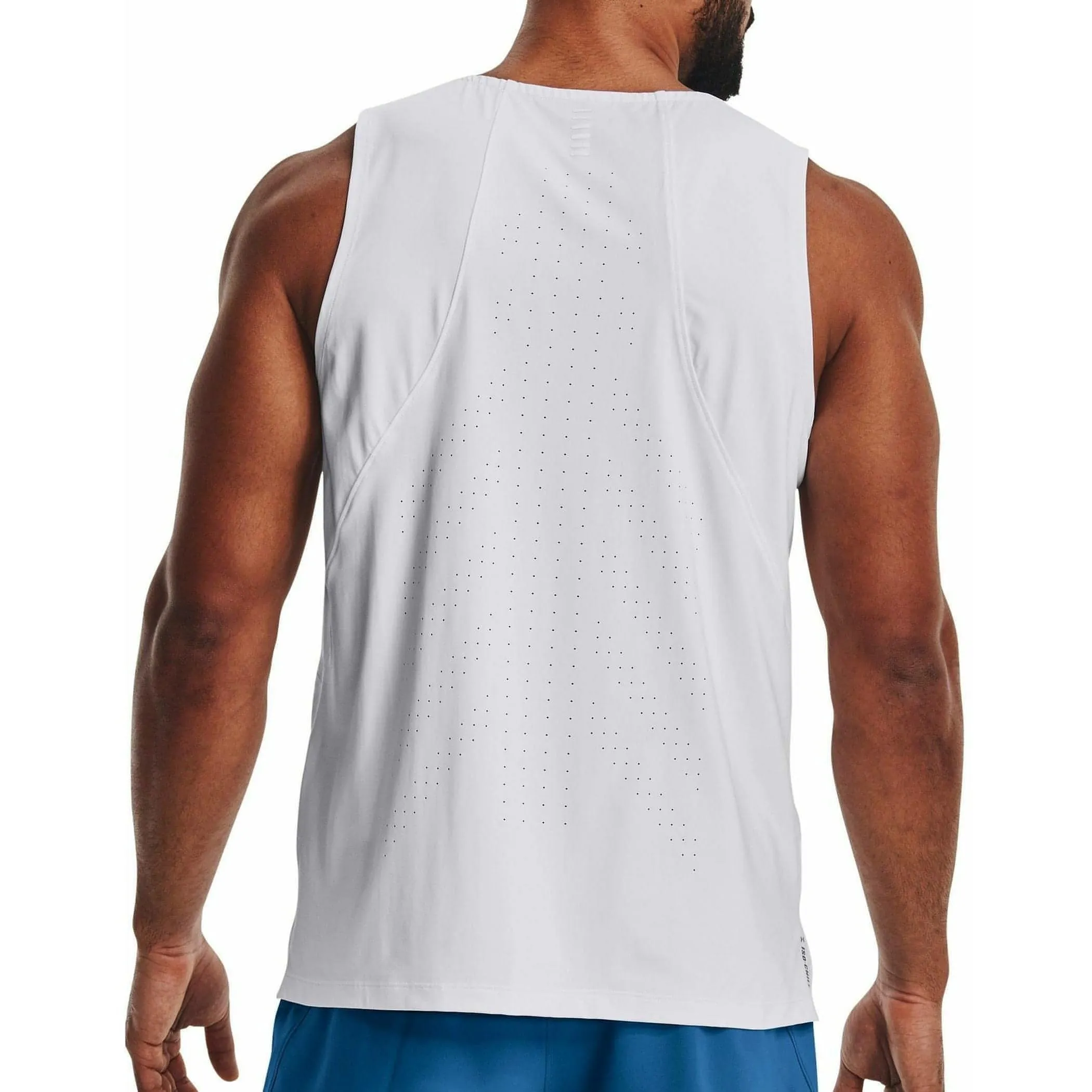Under Armour Iso-Chill Run Laser Mens Running Vest - White