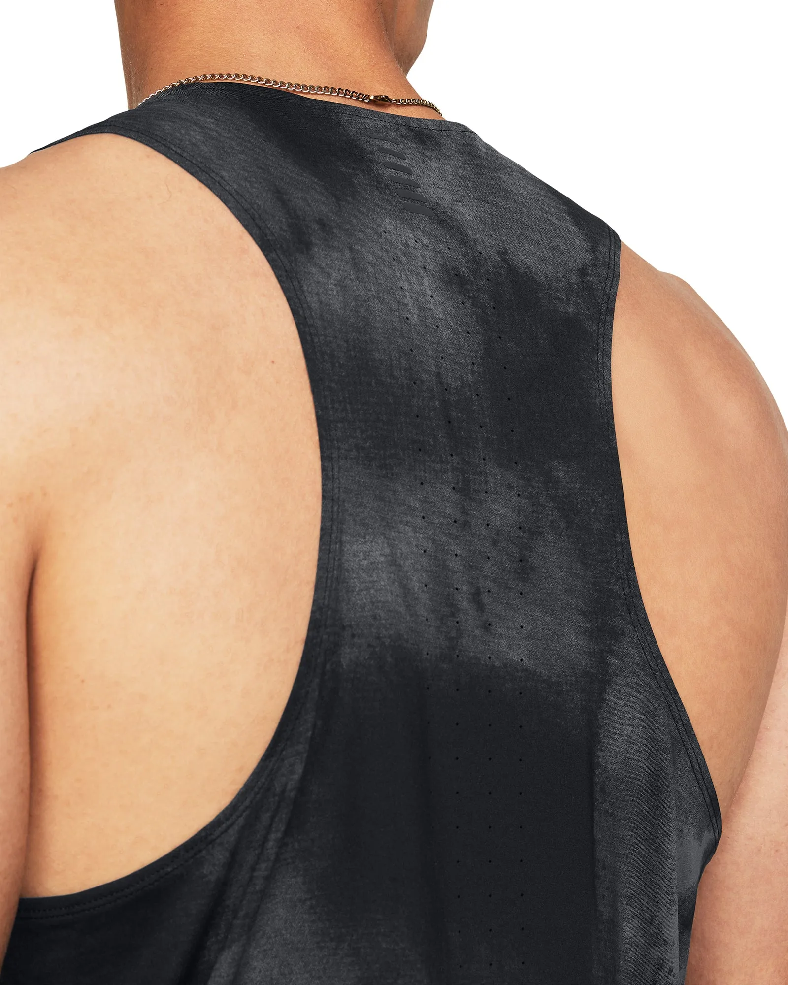 Under Armour Launch Elite Printed Mens Running Vest - Black
