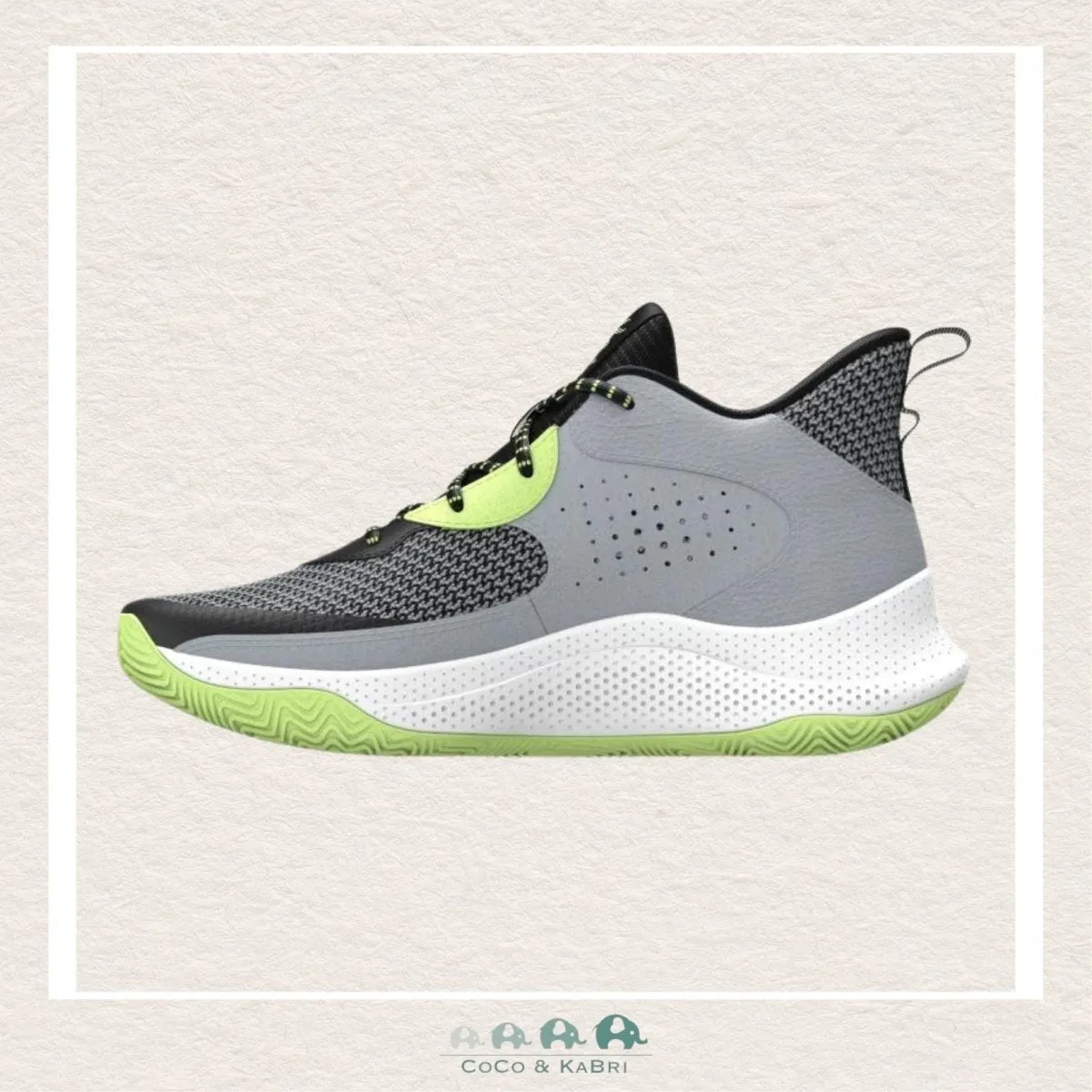 Under Armour Pre-School Curry 3Z 24 Basketball Shoes - Black/Green (O-13)