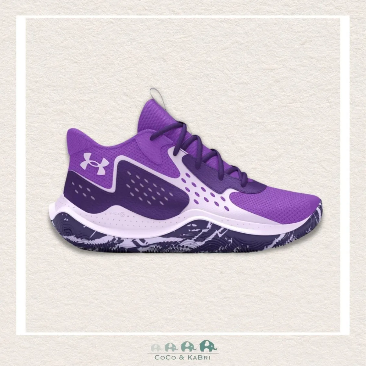 Under Armour Pre-School Jet '23 Basketball Shoes- Lavish Purple (Q3-159)