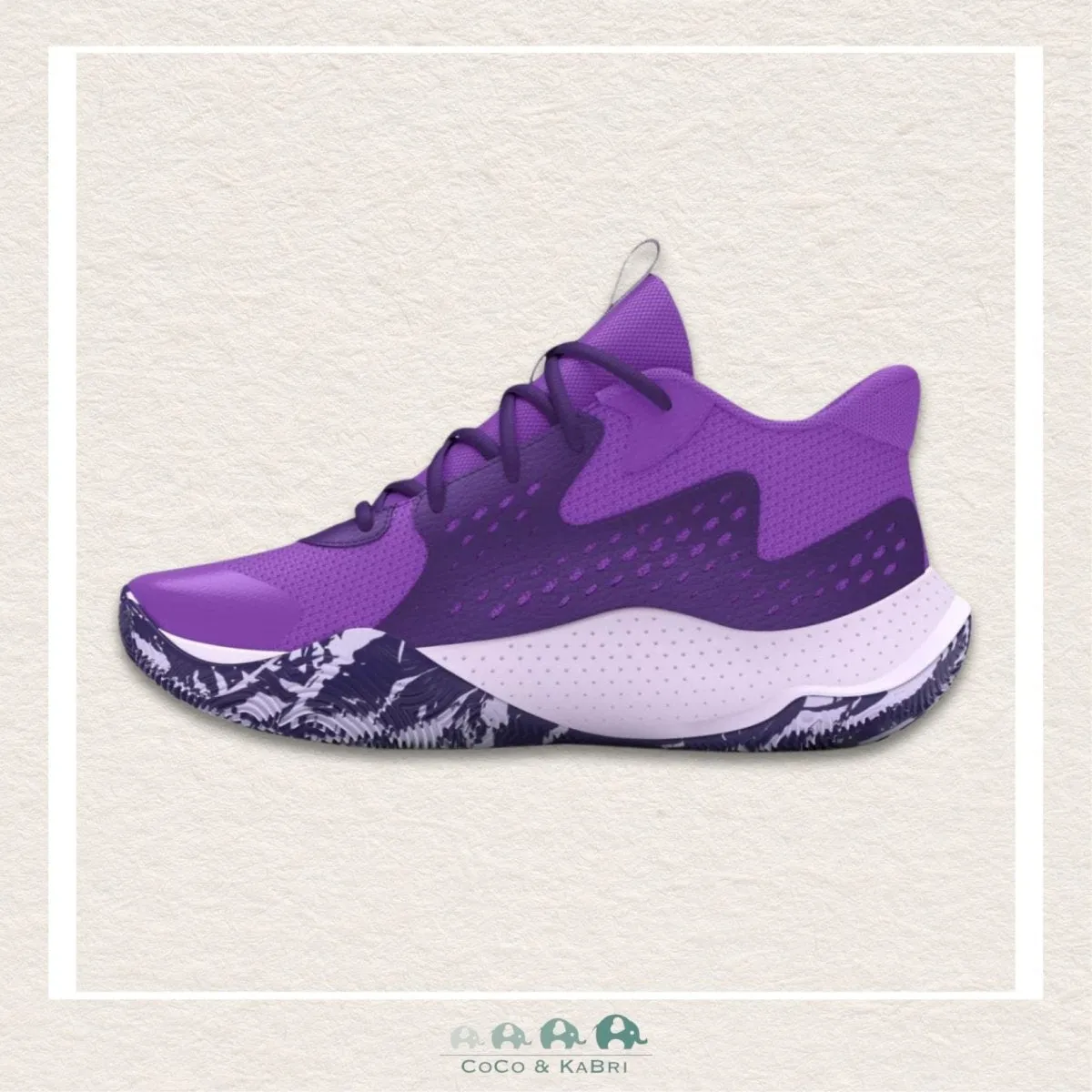Under Armour Pre-School Jet '23 Basketball Shoes- Lavish Purple (Q3-159)