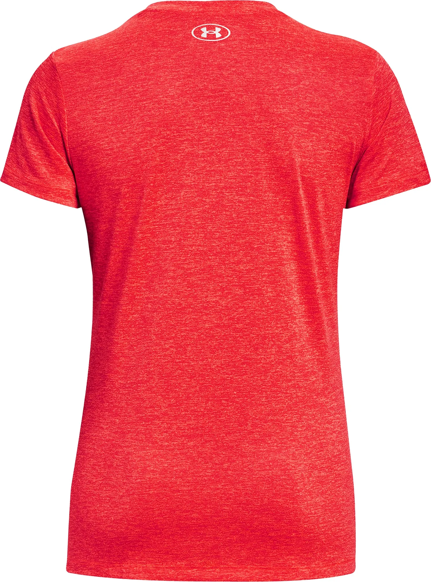 Under Armour Tech Twist V-Neck Short Sleeve Womens Running Top - Red