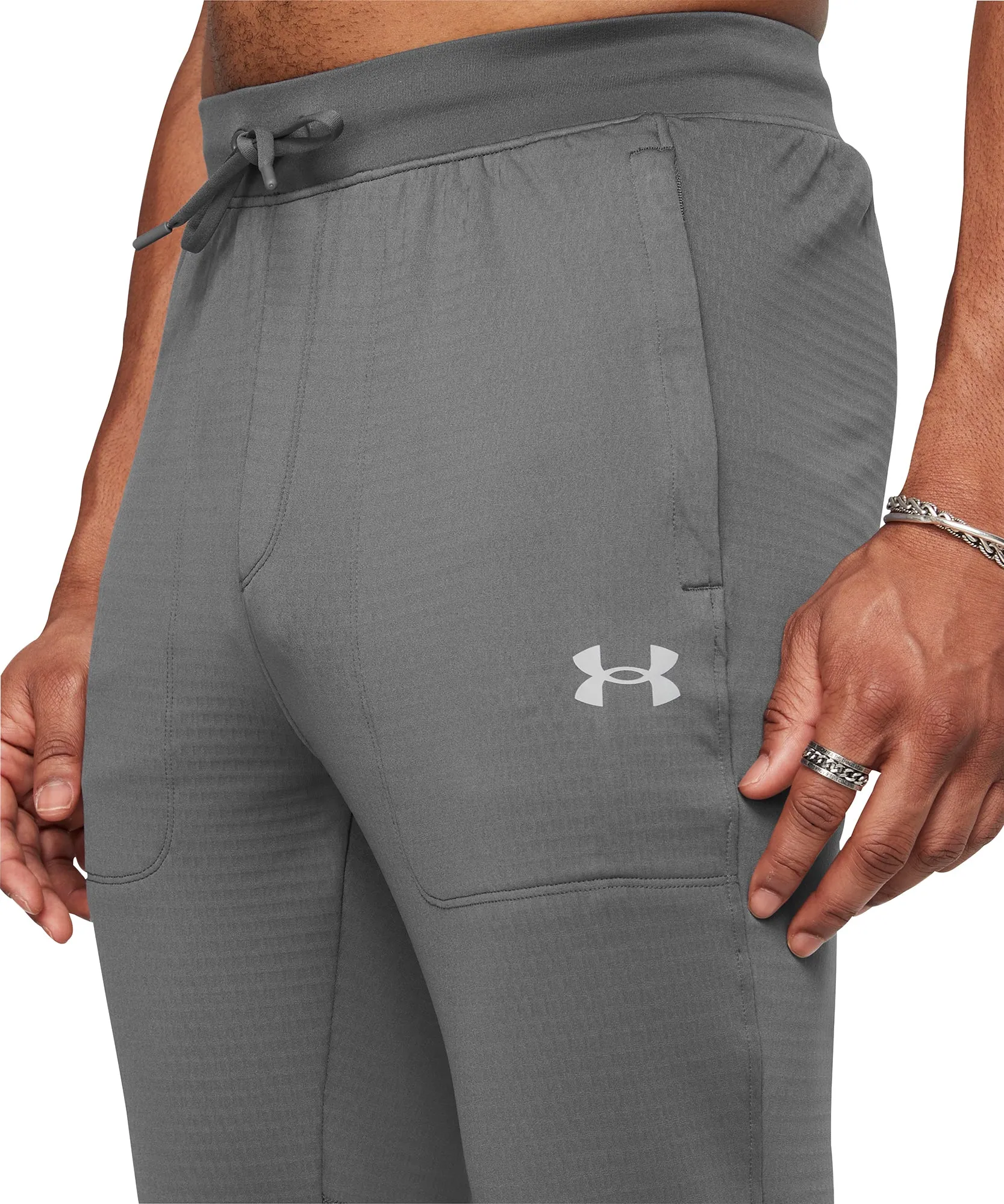 Under Armour Vanish Cold Weather Mens Running Track Pants - Grey