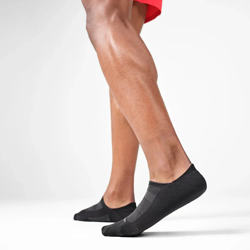UNISEX FEETURES ELITE ULTRA LIGHT CUSHION INVISIBLE SOCKS | BLACK