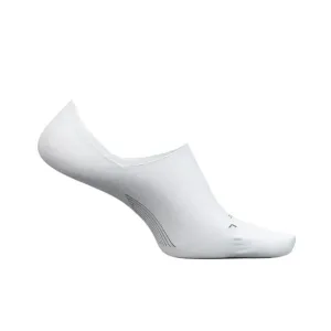 UNISEX FEETURES ELITE ULTRA LIGHT CUSHION INVISIBLE SOCKS | WHITE