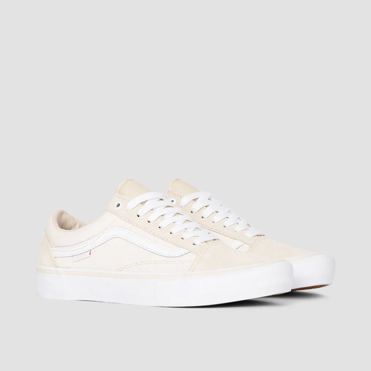 Vans Old Skool Pro Shoes - Marshmallow/White