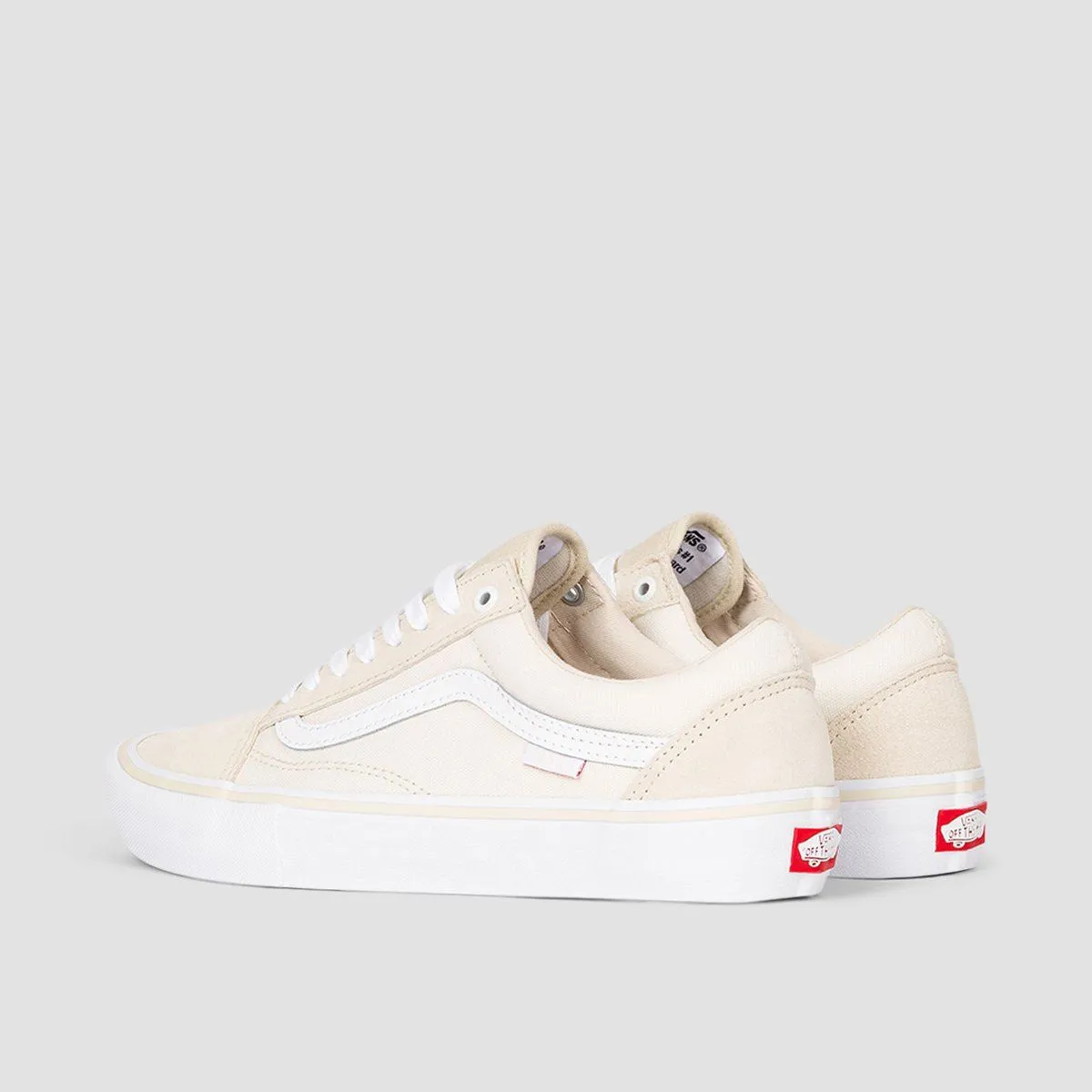 Vans Old Skool Pro Shoes - Marshmallow/White