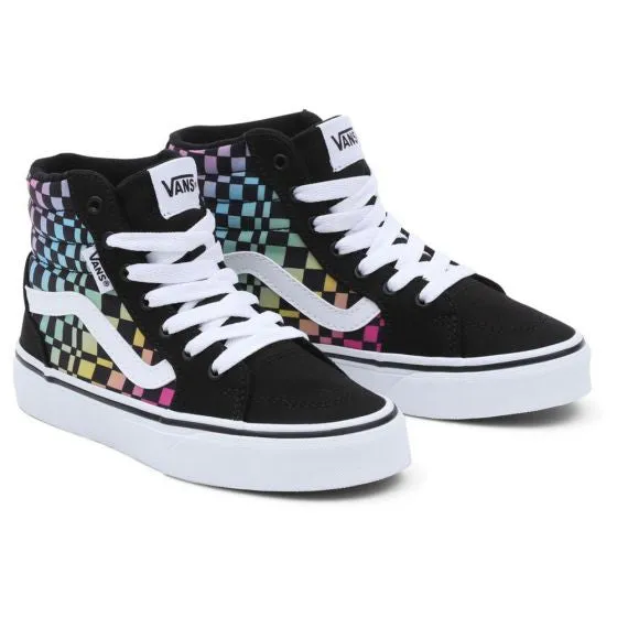 Vans Youth Filmore Hi Vn0a7q54skq1 Trippy Checkerboard
