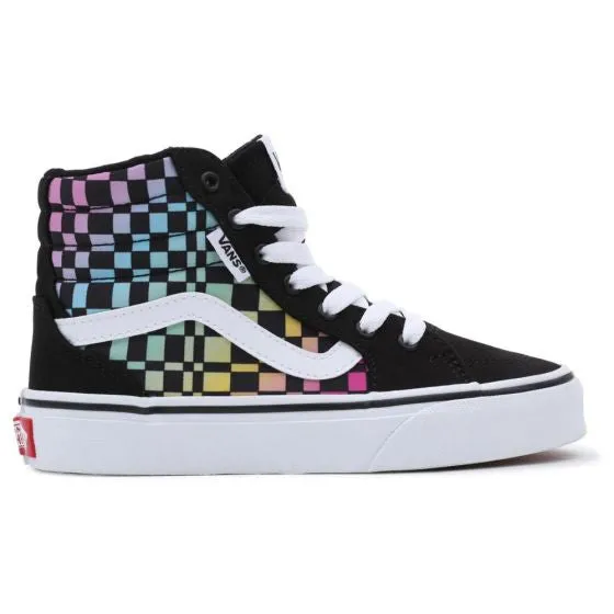 Vans Youth Filmore Hi Vn0a7q54skq1 Trippy Checkerboard