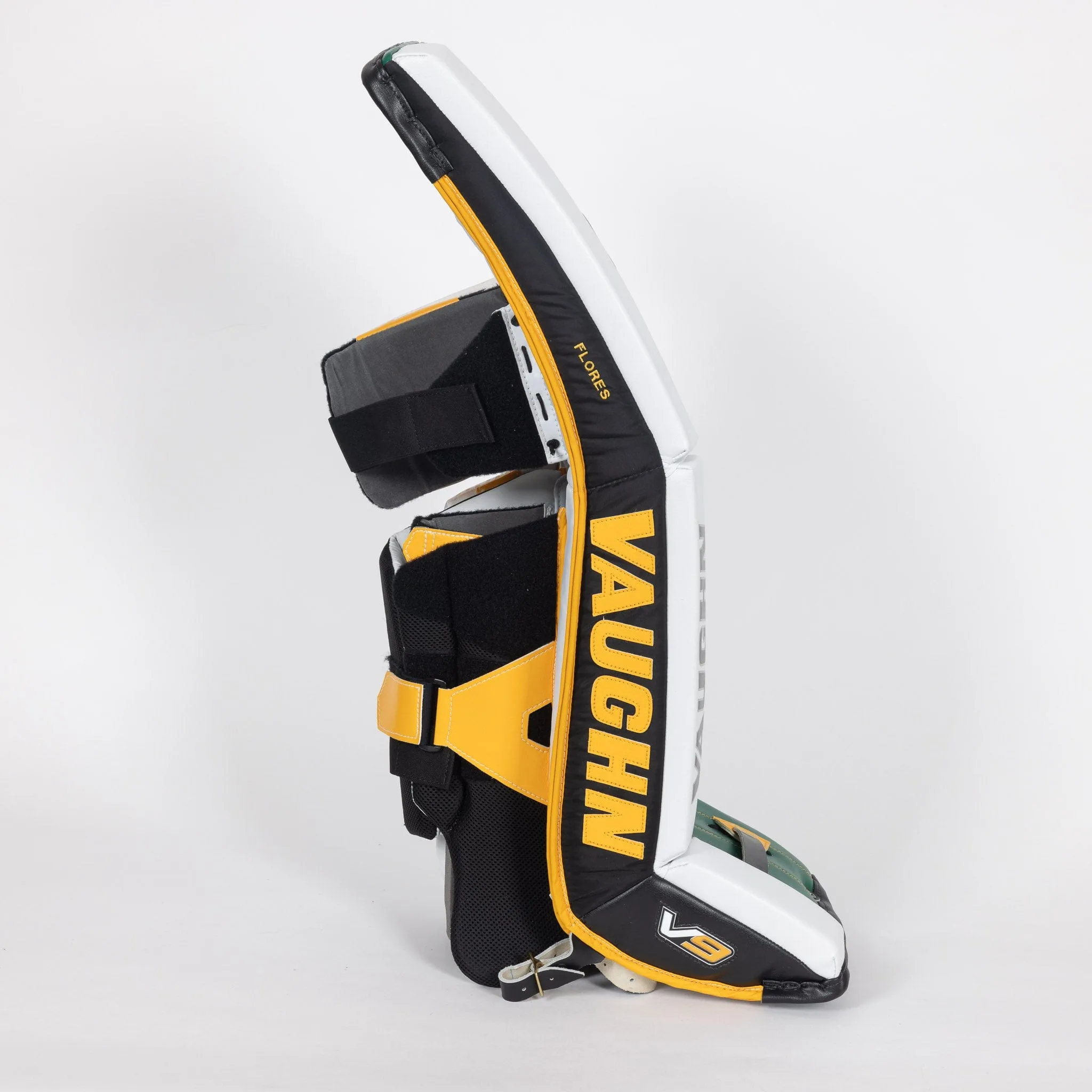 Vaughn Velocity V9 Pro Carbon Senior Goalie Leg Pads - Pro Stock Retro Vintage "Flores"