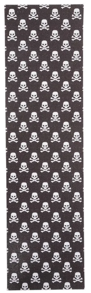 Venom Professional Grade Skateboard Griptape 9" x 33" - Skull & Crossbones