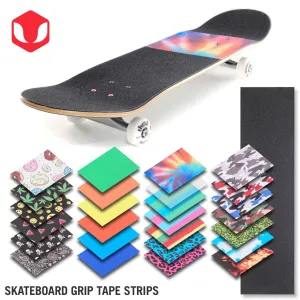 Venom Skateboards Grip Tape Strip With Full Sheet of Black Grip 33" x 9"